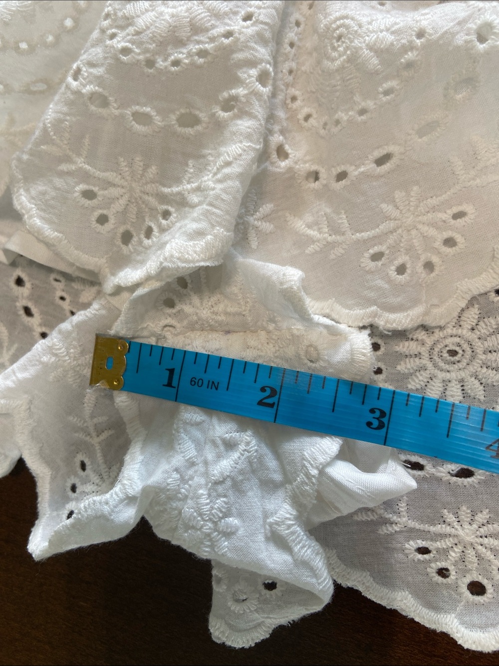 Urban Outfitters Millie White Eyelet Smocked Romper, size L. NWT - Picture 11 of 16